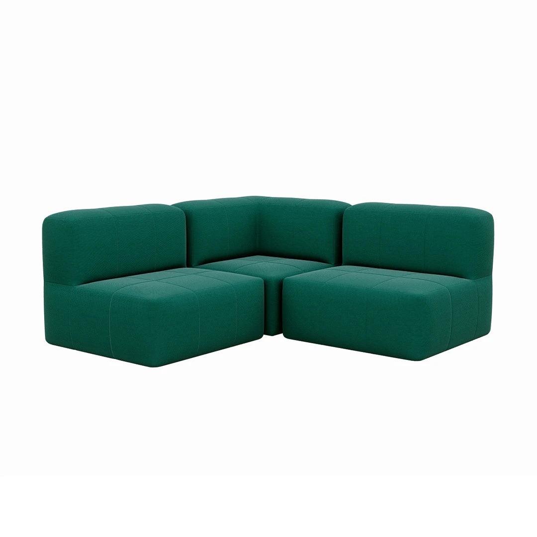 3 Puffs Modulares para Canto - Eco Flame Garden