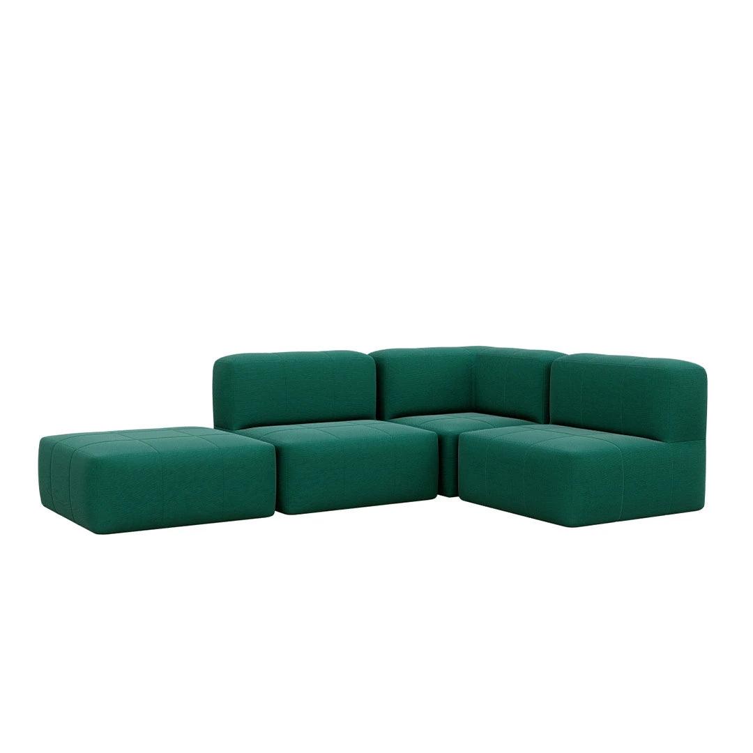 4 Puffs Modulares para Canto - Eco Flame Garden