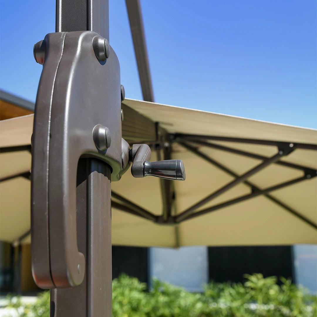 Ombrelone Cantilever 3,35x2,60m Lateral Alumínio - Eco Flame Garden