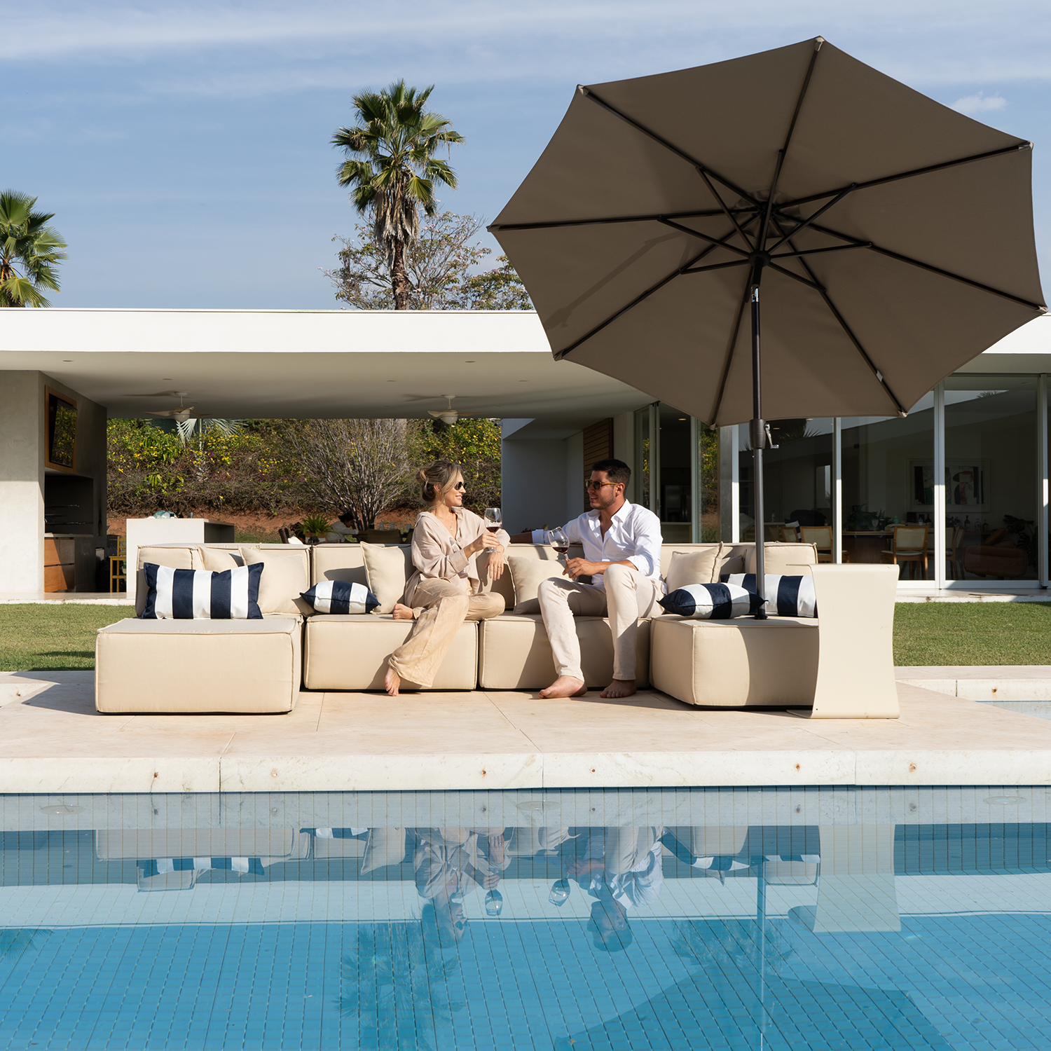 Lounge Zimma com 6 Módulos + Ombrelone