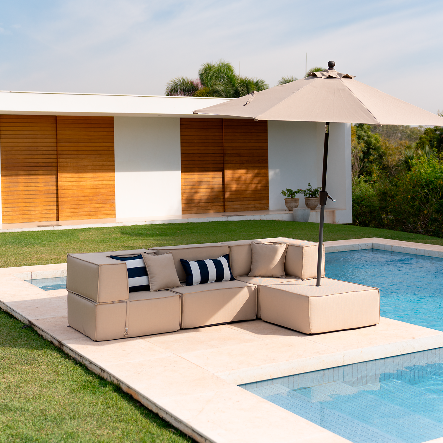 Lounge Zimma com 4 Módulos + Ombrelone