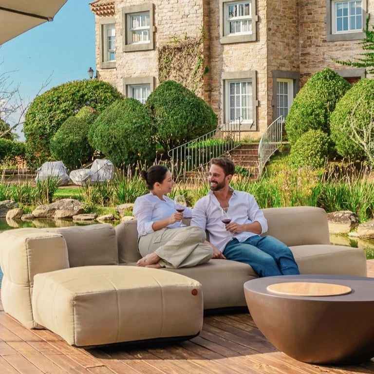 Lounge 4 Puffs Modulares