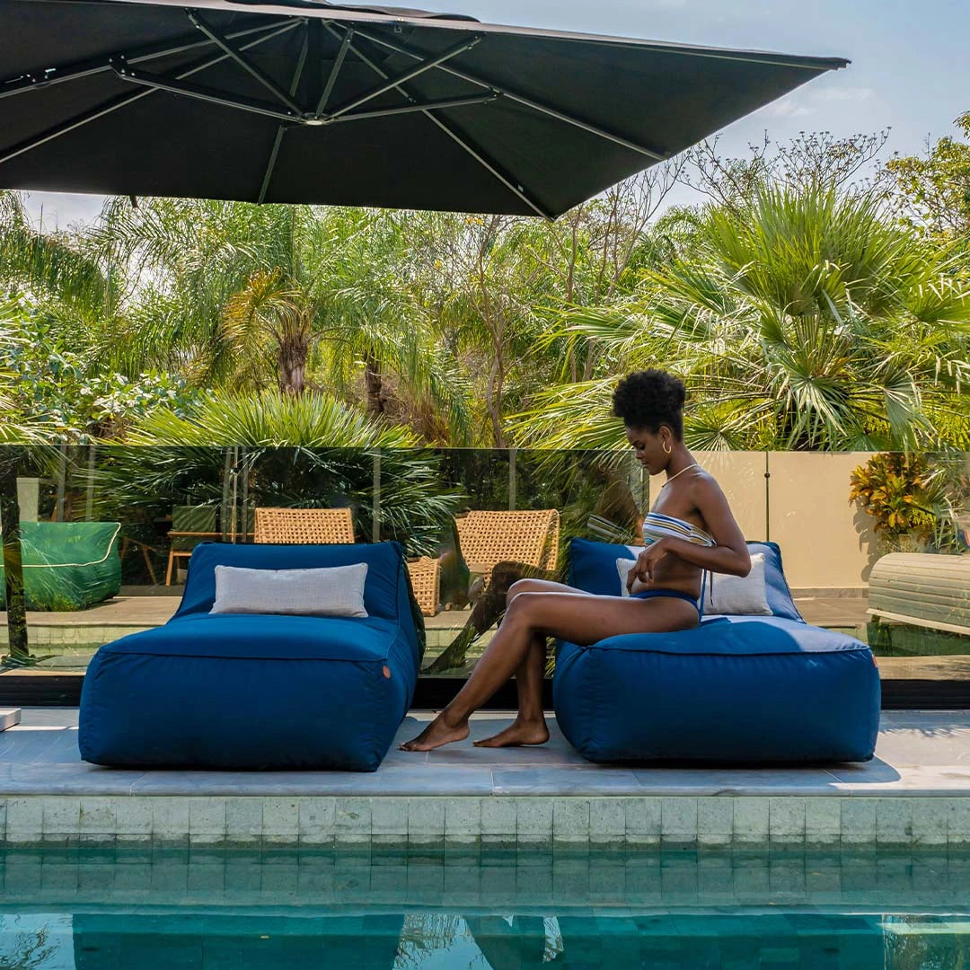 Espreguiçadeira Uni, Puff de Jardim