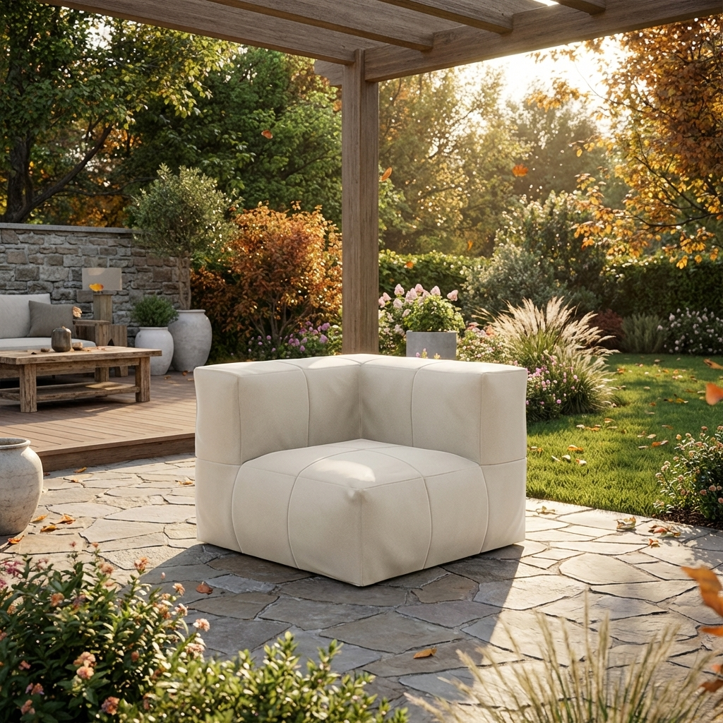 Puff Canto em L Modular