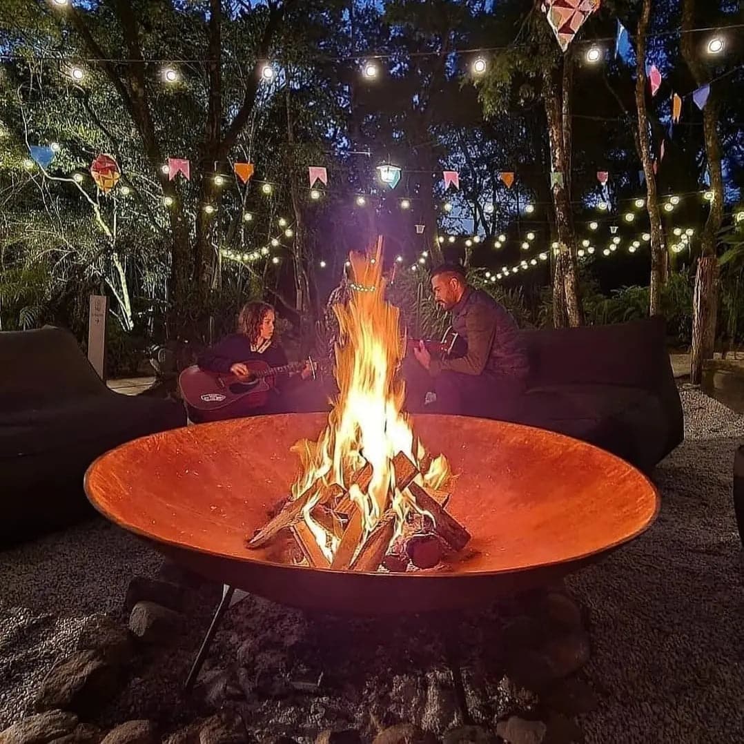Lareira Externa - Tacho Corten - Eco Flame Garden