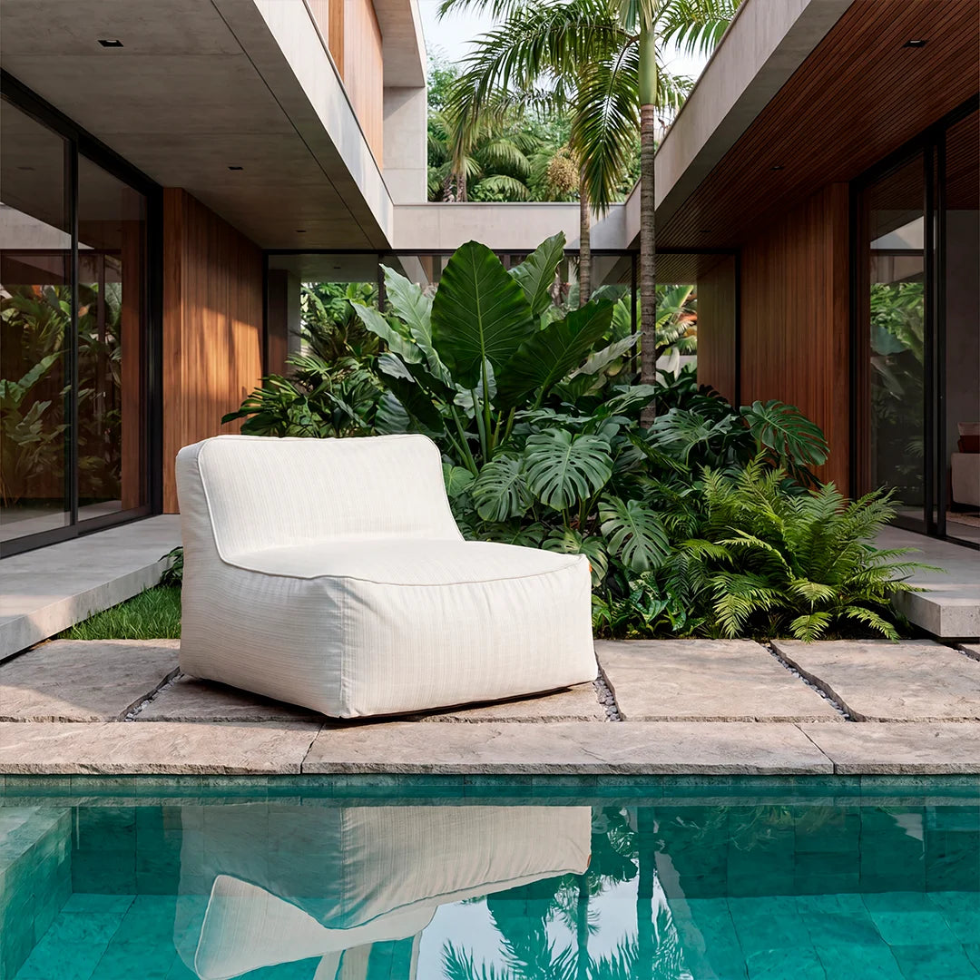 Poltrona Joy, Puff de Jardim - Reality - Casa do Patrão