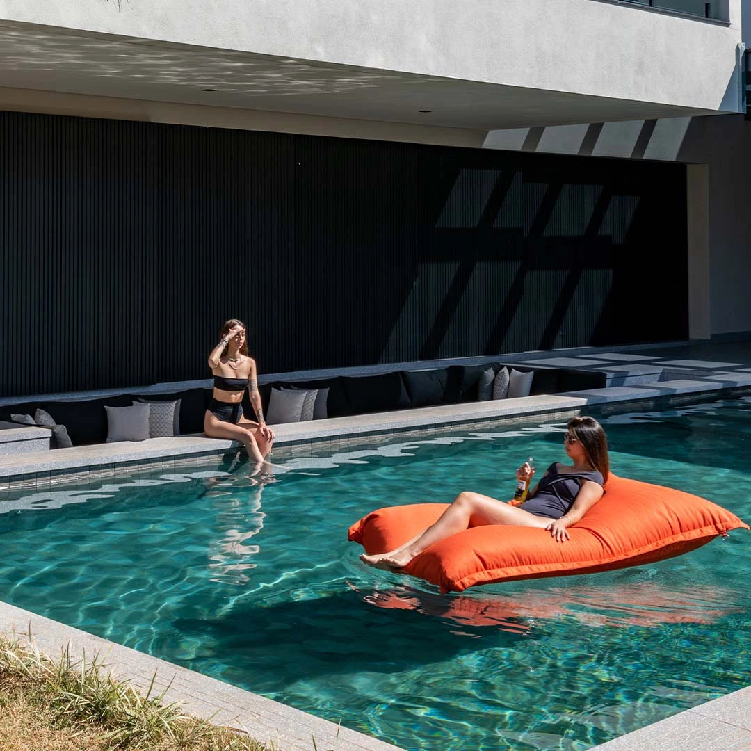 Puff de Piscina Flutuante - Amarelo