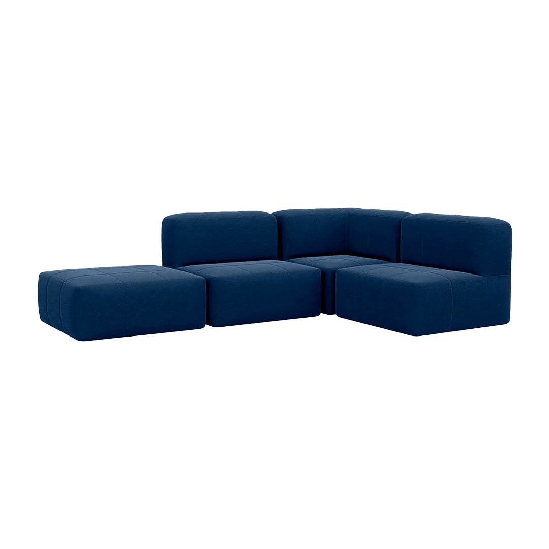 Lounge 4 Puffs Modulares para Canto