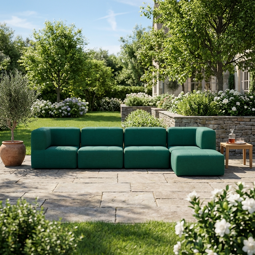 Lounge 5 Puffs Modulares